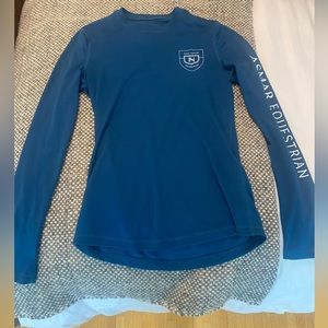 Noel Asmar equestrian size XS blue long sleeved shirt. Work never worn.